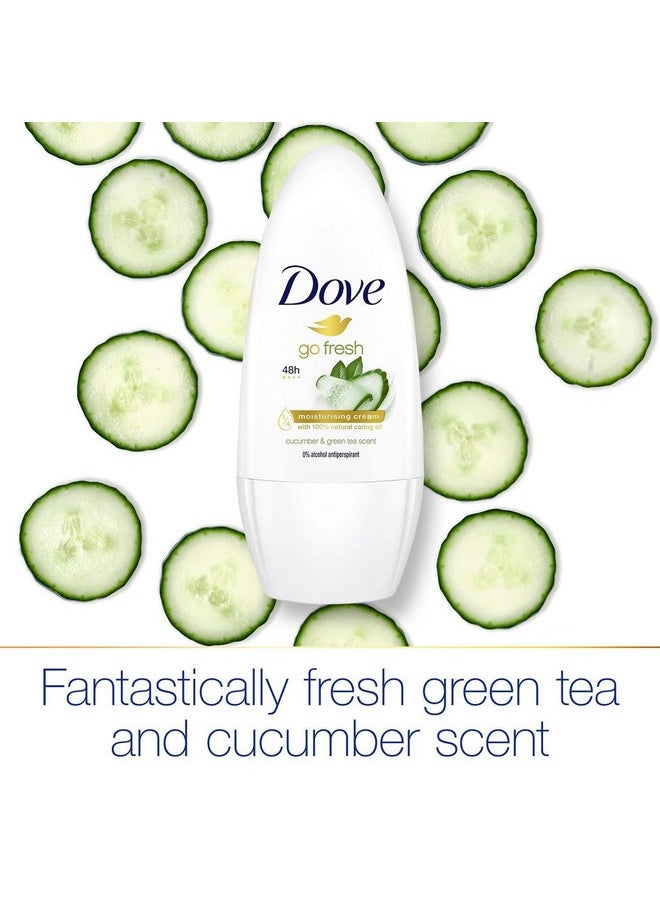 Resh Cucumber Green Tea Scent Antiperspirant By Dove For Women - 1.7 Oz Deodorant Roll-On