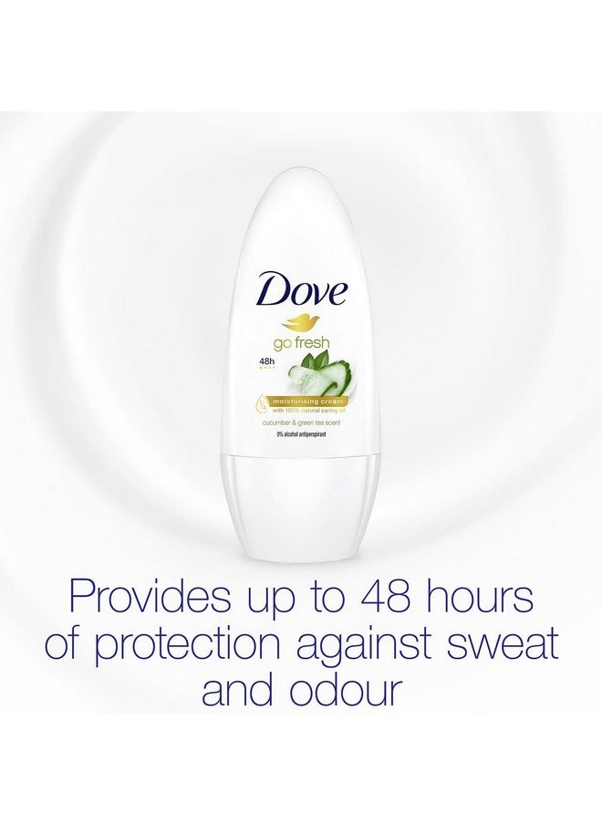 Resh Cucumber Green Tea Scent Antiperspirant By Dove For Women - 1.7 Oz Deodorant Roll-On