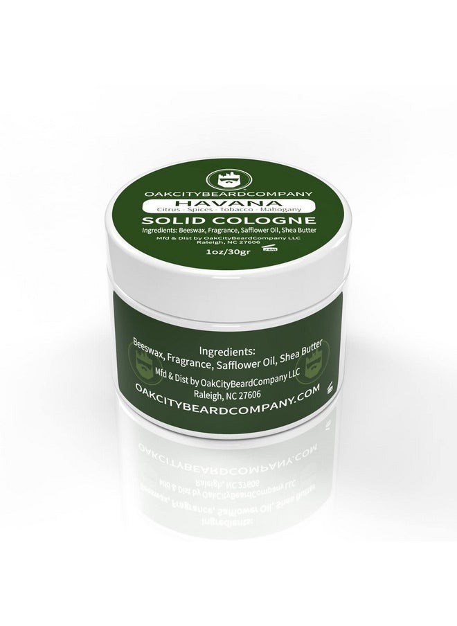 - Havana - Solid Cologne - 1 Ounce - Citrus - Spices - Tobacco - Leather