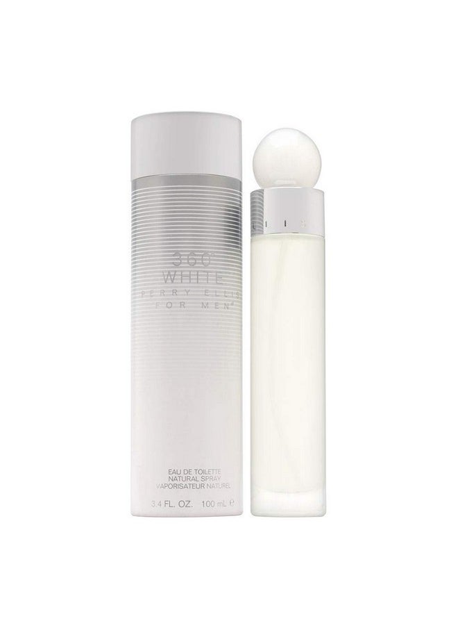 360 White By Perry Ellis For Men 3.4 Oz Eau De Toilette Spray, 3.4 Oz