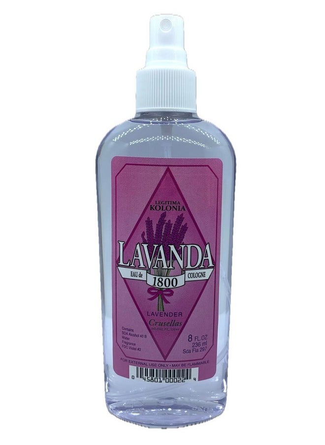 Legitima Kolonia 1800 Lavender (Lavanda) Cologne Pump Spray 8 Fl. Oz.