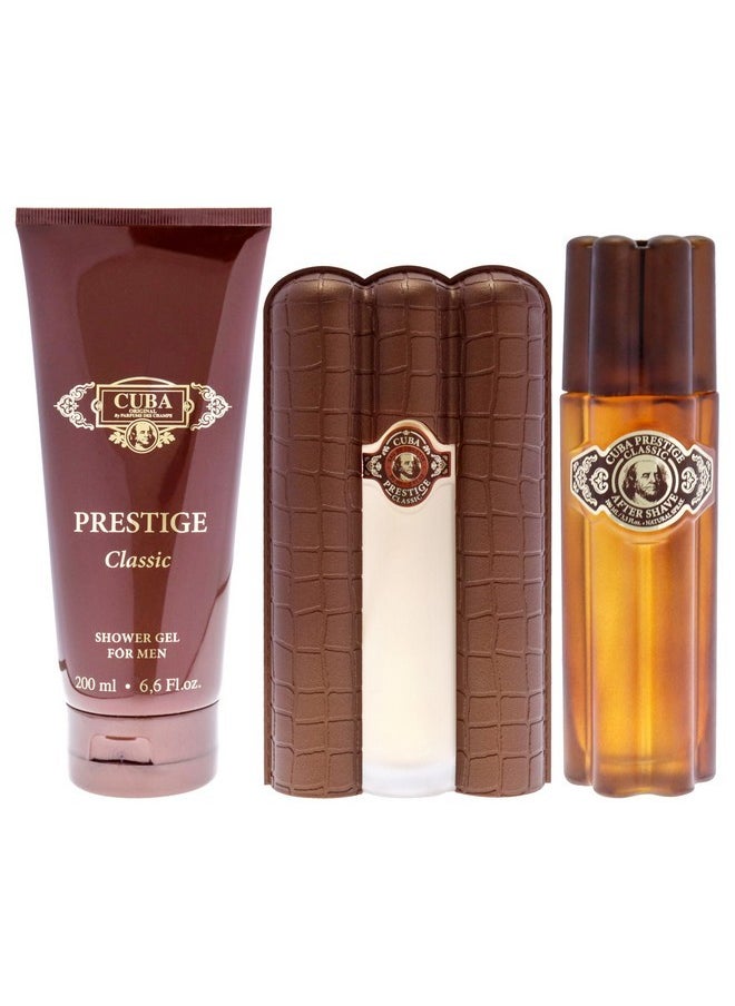 Prestige Classic For Men - 3 Pc Gift Set 3Oz Edt Spray, 6.7Oz Shower Gel, 3.3Oz After Shave