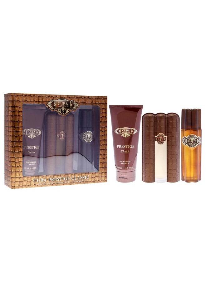 Prestige Classic For Men - 3 Pc Gift Set 3Oz Edt Spray, 6.7Oz Shower Gel, 3.3Oz After Shave