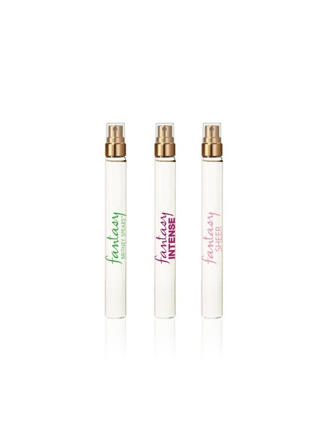 Fantasy Coffret, Includes Fantasy, Intense Fantasy, Fantasy Sheer, Spray Pen 3 Piece Set, 0.33 Fl Oz Each