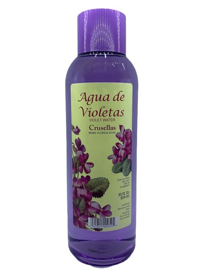 Agua De Violetas (Violet Water) Splash Cologne 33 Fl. Oz.