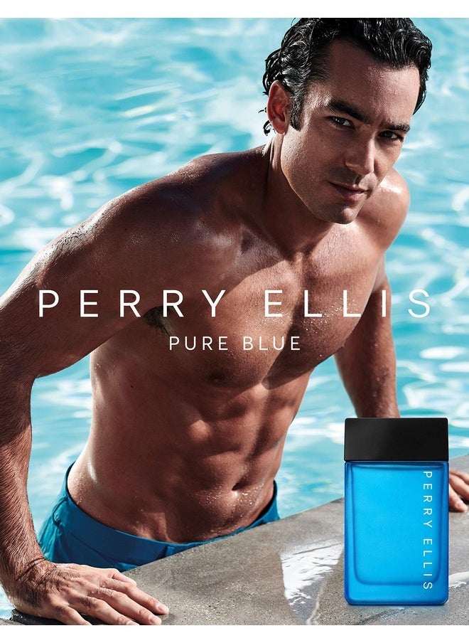 Perry Ellis Pure Blue Men 3.4 Oz Edt Spray