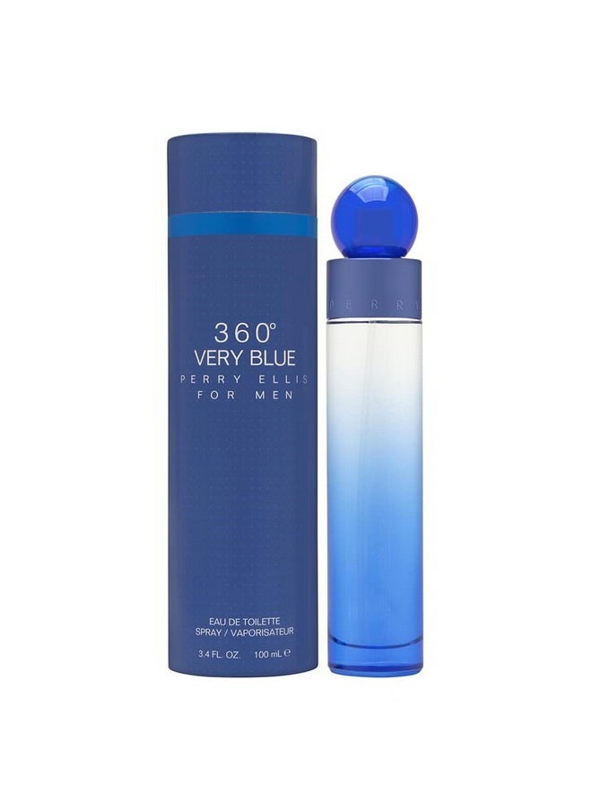 360 Very Blue For Men Eau De Toilette Spray 3.4 Ounce