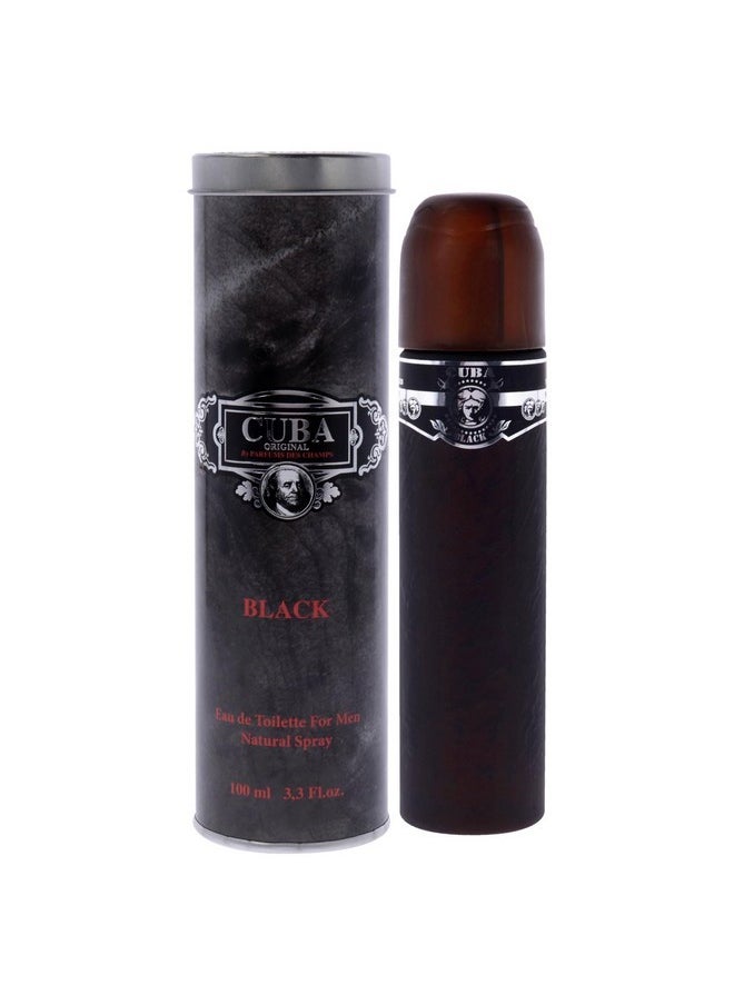 Black By Cuba For Men Edt Spray, Cuba Black, Fragluxe, 3.3 Ounce