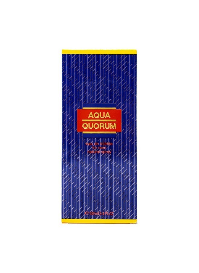 Aqua Quorum By Antonio Puig For Men. Eau De Toilette Spray 3.4-Ounces