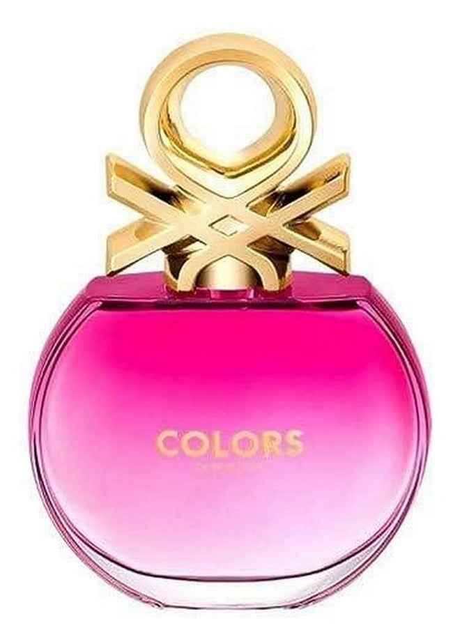 Benetton Colors De Rose Eau De Toilette Spray For Women, 2.7 Ounce