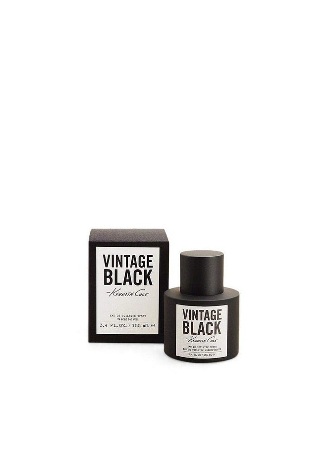 Vintage Black Eau De Toilette Spray Cologne For Men, 3.4 Fl. Oz.