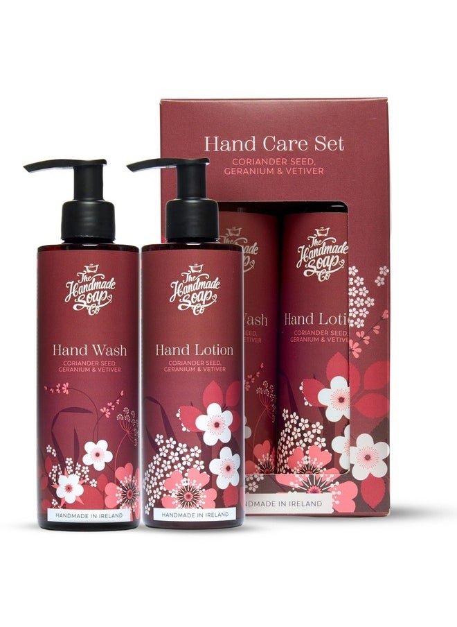 Mpany Hand Wash & Hand Lotion Duo Set, Coriander Seed, Geranium, & Vetiver Hand Care Gift Set, Liquid Hand Soap, Moisturizing Lotion, 8.5Fl Oz Each