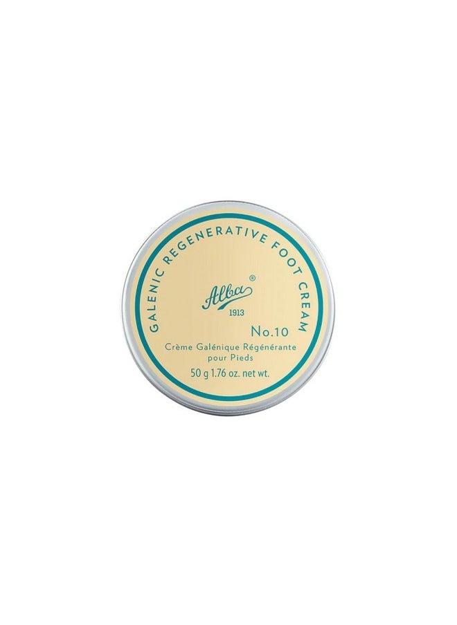 1913 Galenic Regenerative Foot Cream For Dry Cracked Heels And Feet 1.76 Oz / 50G - Foot Care & Cracked Heel Treatment, Daily Moisturizing Cream For Women & Men With Shea Butter & Coconut Oils