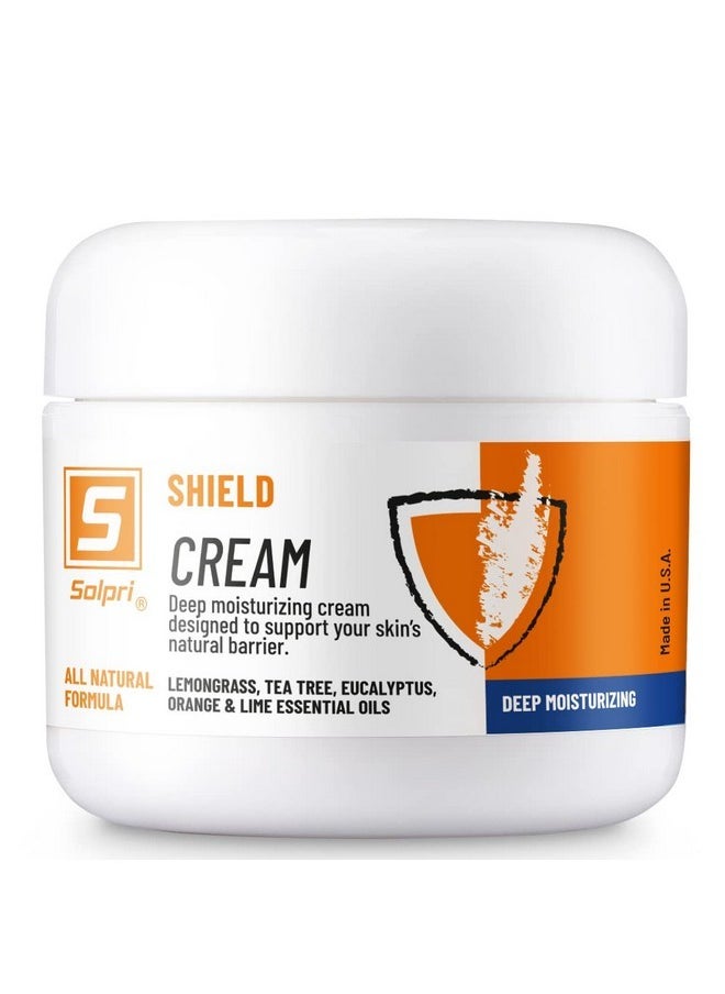 Shield Tea Tree Foot Cream With Lemongrass, Eucalyptus Oils To Soothe Eczema, Psoriasis, Rashes, Dry Itchy Feet 2 Oz | Pair With Athlete'S Foot Treatment, Ringworm Cream Or Other Foot Balms