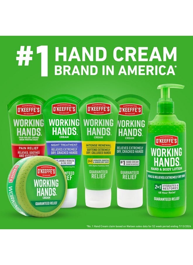 Working Hands Intense Renewal Hand Cream, 3Oz Tube (Pack Of 1) - Softens And Smooths Extremely Dry, Callused Hands