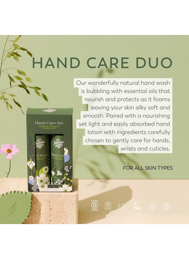 Mpany Hand Wash & Hand Lotion Duo Set, Lavender, Rosemary, Thyme, & Mint Hand Care Gift Set, Liquid Hand Soap, Moisturizing Lotion, 8.5Fl Oz Each