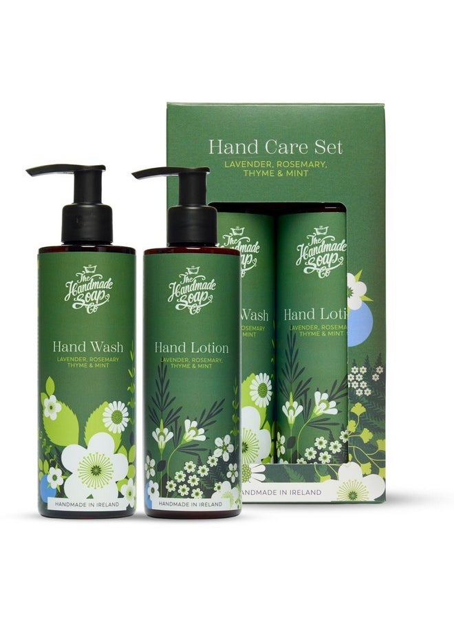 Mpany Hand Wash & Hand Lotion Duo Set, Lavender, Rosemary, Thyme, & Mint Hand Care Gift Set, Liquid Hand Soap, Moisturizing Lotion, 8.5Fl Oz Each