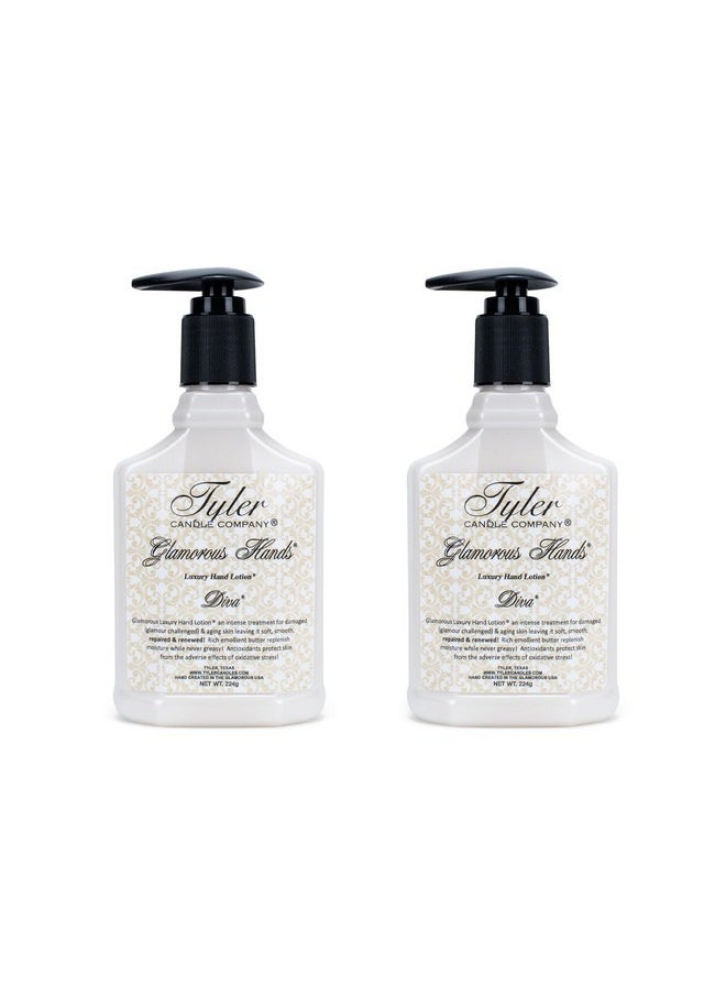 Glamorous Luxury 8 Ounce Hand Lotion Pack Of 2, Diva