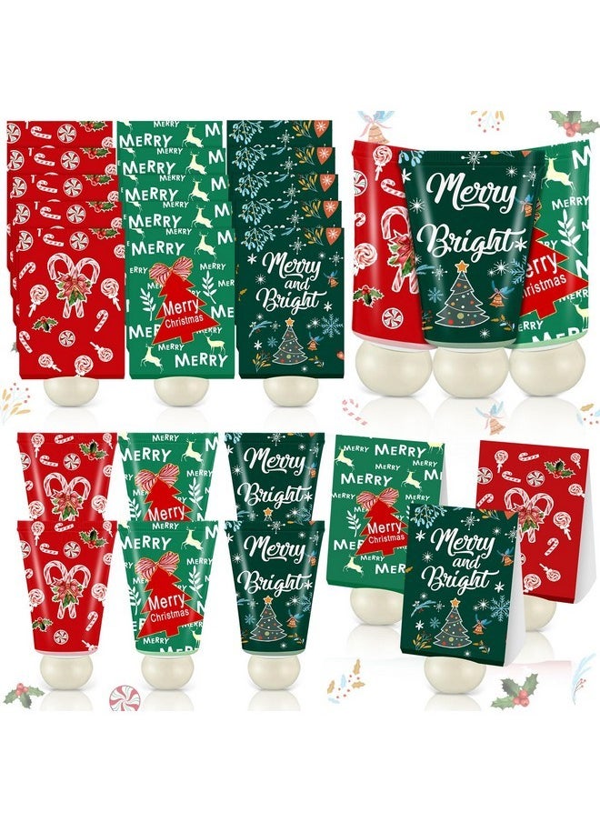 24 Christmas Hand Cream Gift Bulk Travel Size Hand Lotion For Women Christmas Bridal Baby Shower Party Favors Hand Cream Christmas Gift Set Merry Christmas Candy Cane Hand Cream For Guest