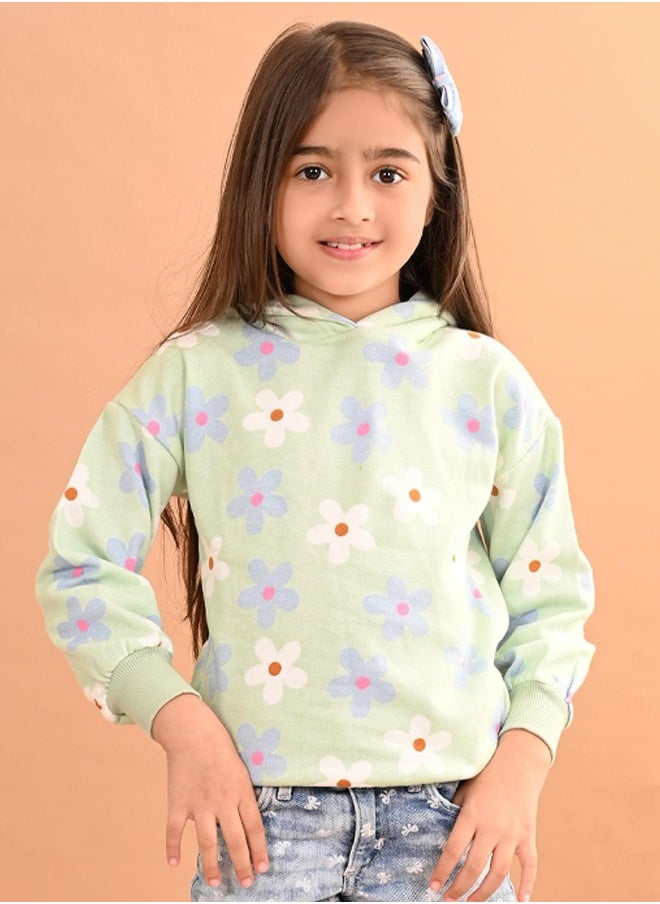 Girls Full Sleeves Sweatshirt