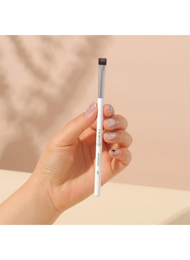 Flat Eyebrow Concealer Brush, Eyeliner Definer Makeup Brush Winged Liner For Gel Powder Products (188 Flat Definer)