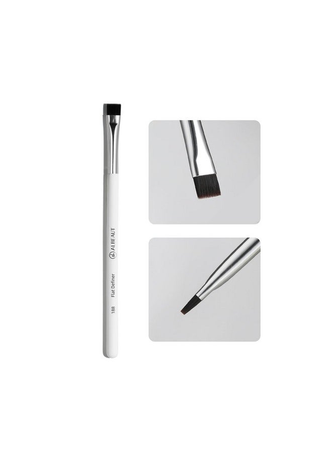 Flat Eyebrow Concealer Brush, Eyeliner Definer Makeup Brush Winged Liner For Gel Powder Products (188 Flat Definer)