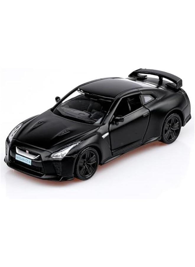 1/36 Scale Nissan GTR Diecast Model Cars,Pull Back Vehicles Nissan GTR R35 Toy Cars,Cars Gifts for Boys Girls Matte Black