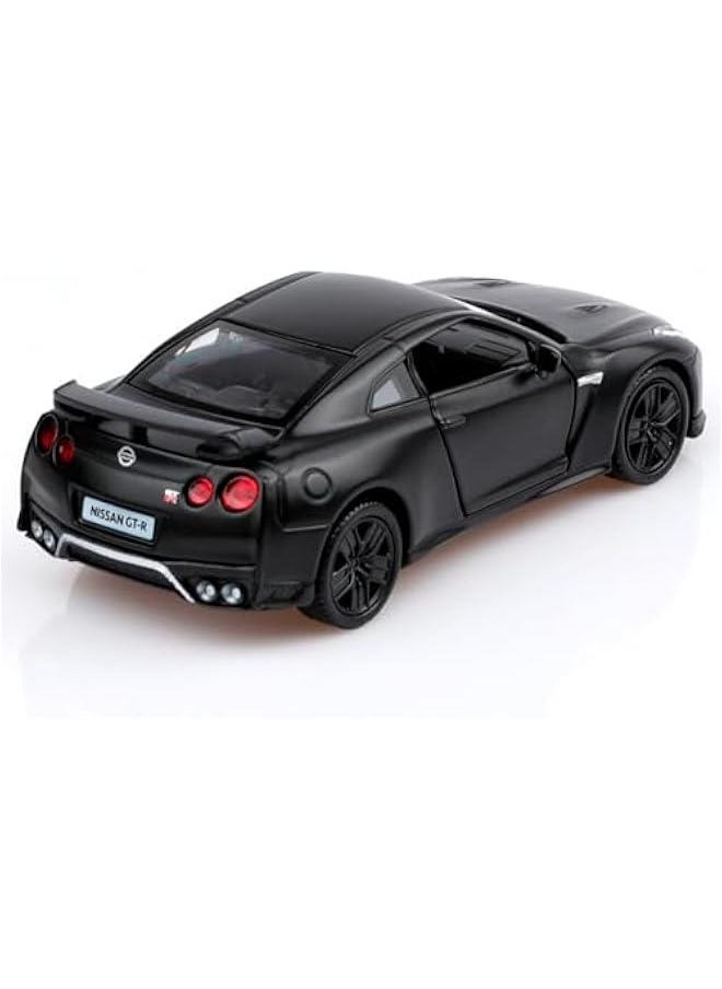 1/36 Scale Nissan GTR Diecast Model Cars,Pull Back Vehicles Nissan GTR R35 Toy Cars,Cars Gifts for Boys Girls Matte Black