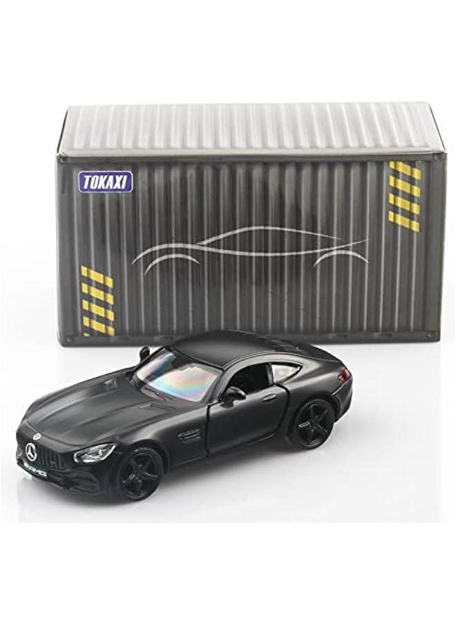 1/36 Scale Mercedes Benz AMG GTS Diecast Cars Models,Pull Back Vehicles Toy Cars,Cars Gifts for Boys Girls (Black)