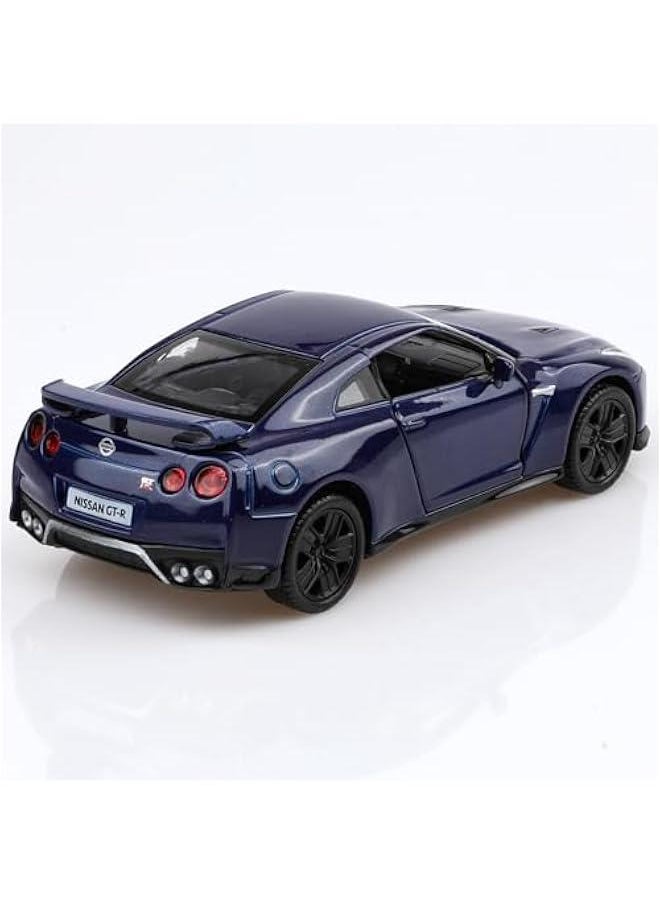 1/36 Scale Nissan R35 Diecast Model Cars,Pull Back Vehicles Nissan GTR R35 Toy Cars,Cars Gifts for Boys Girls Blue