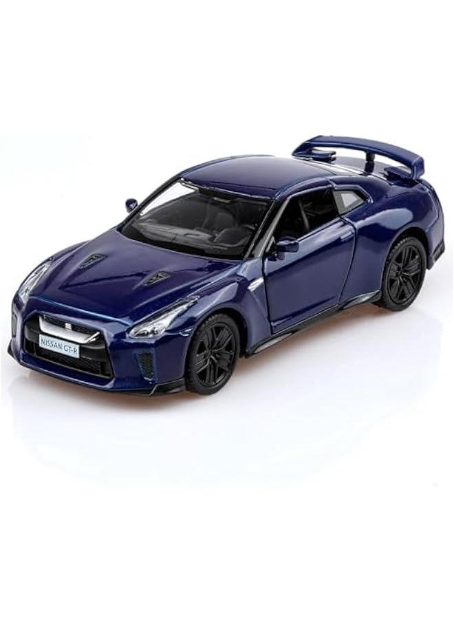 1/36 Scale Nissan R35 Diecast Model Cars,Pull Back Vehicles Nissan GTR R35 Toy Cars,Cars Gifts for Boys Girls Blue