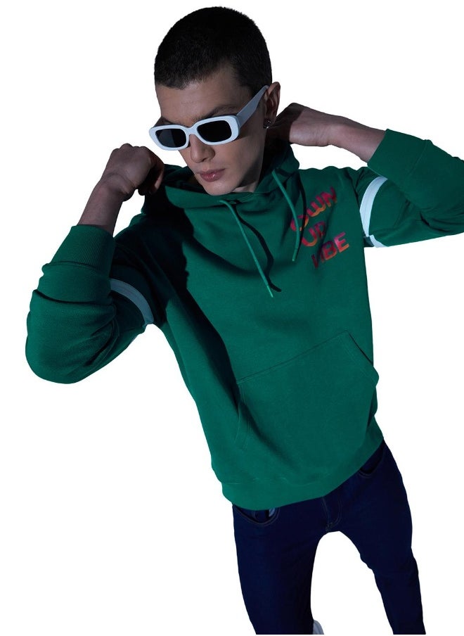 Men Green Sweatshirt