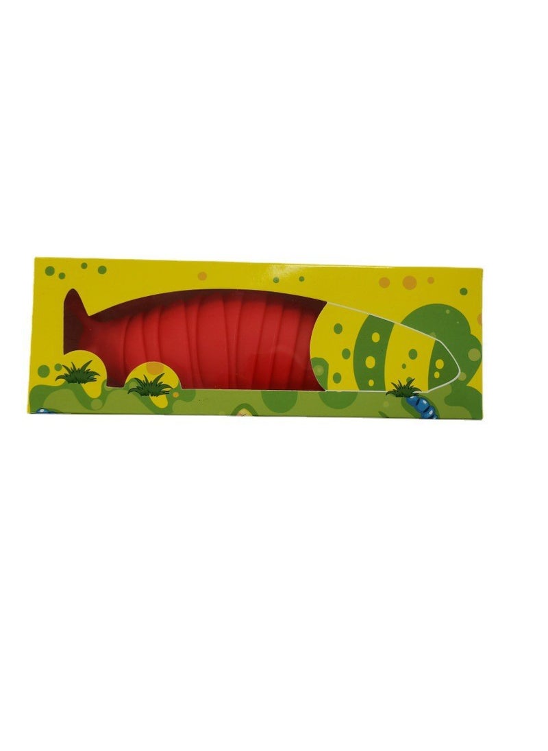 Fidget Slug Stress Relief ToyRed Red