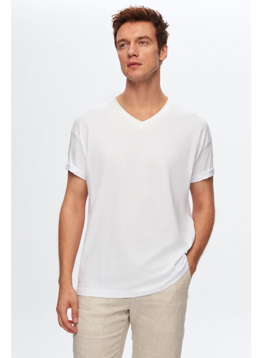 Slim Fit White T-shirt 4HC141996755M