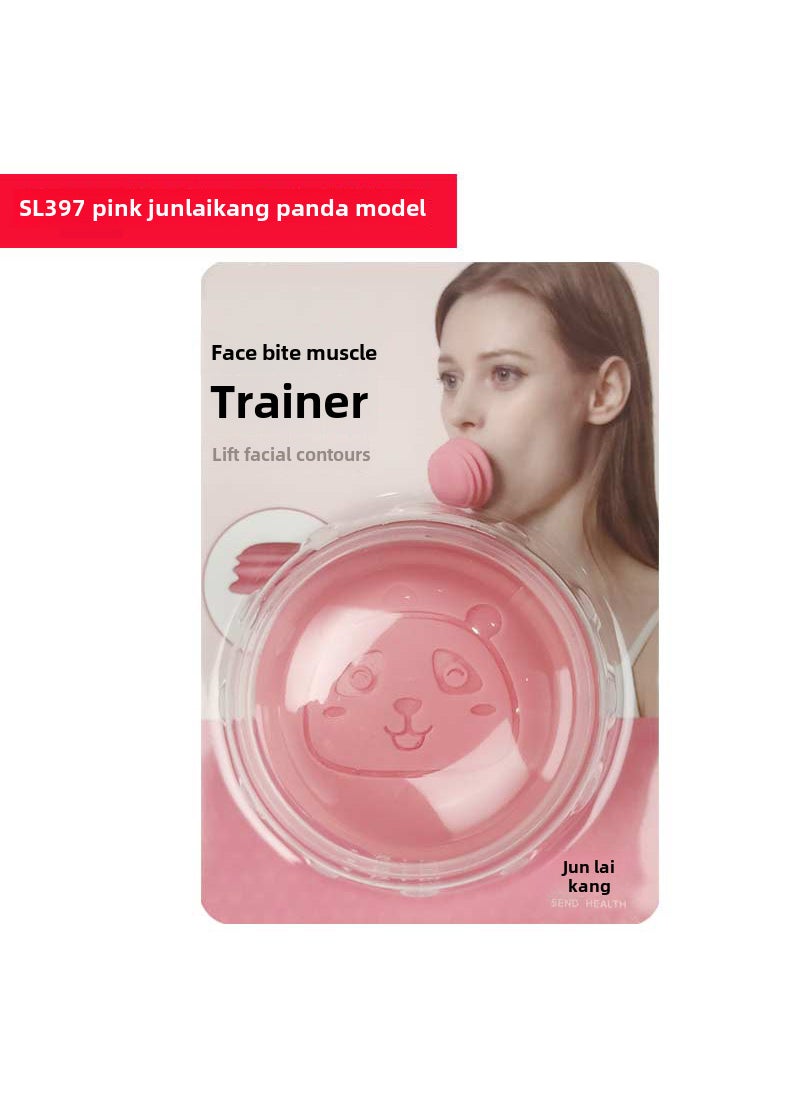 Facial Muscle Toner Jawline Exerciser SL397 Pink Junlaikang Panda