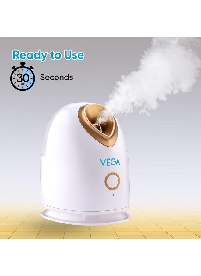 Mistify Facial Steamer For Men And Women With Ready To Use In 30 Second, Power Indicator, On/Off Switch, Remove Dead Skin & Curb Acne, Relieves Cold & Cough, (Vhfs-01)