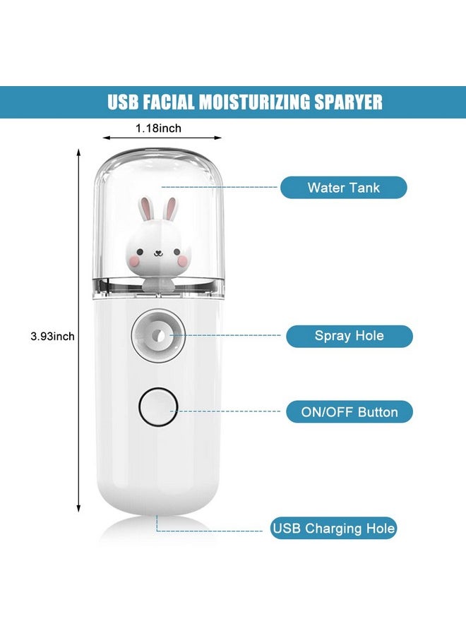 ® Usb Nano Facial Sprayer 30Ml Mini Facial Steamer Rechargeable Portable Face Mist Sprayer Skin Moisturizing Sprayer