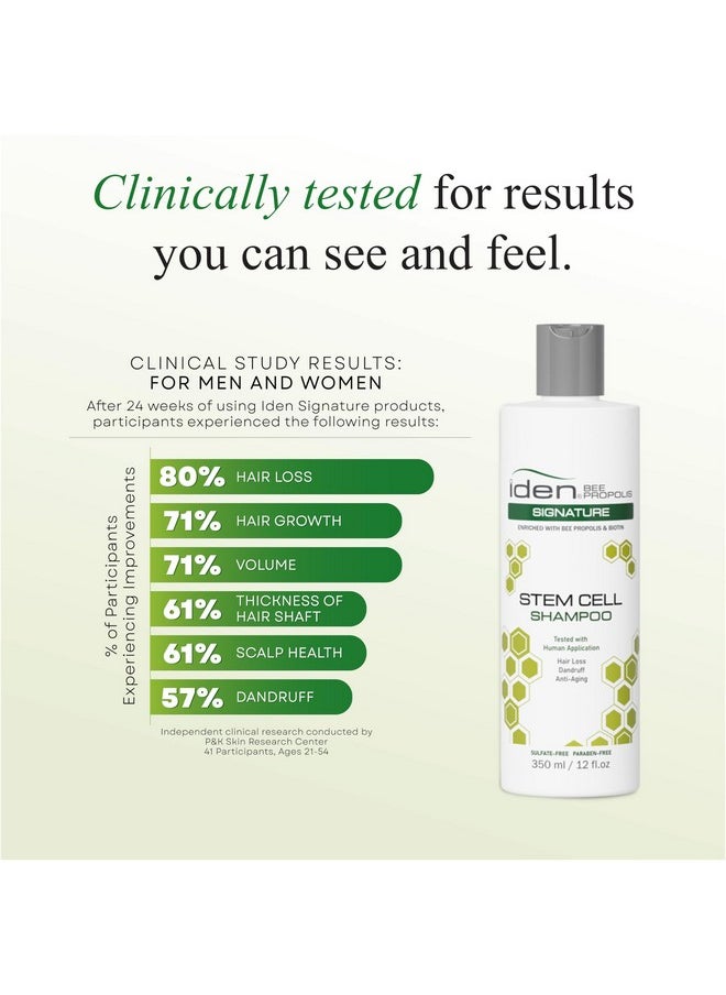 Signature Stem Cell Shampoo And Hair Masque Set, Promotes Healthy Hair Growth, Bee Propolis & Stem Cell Extracts, 12 Fl.Oz Each