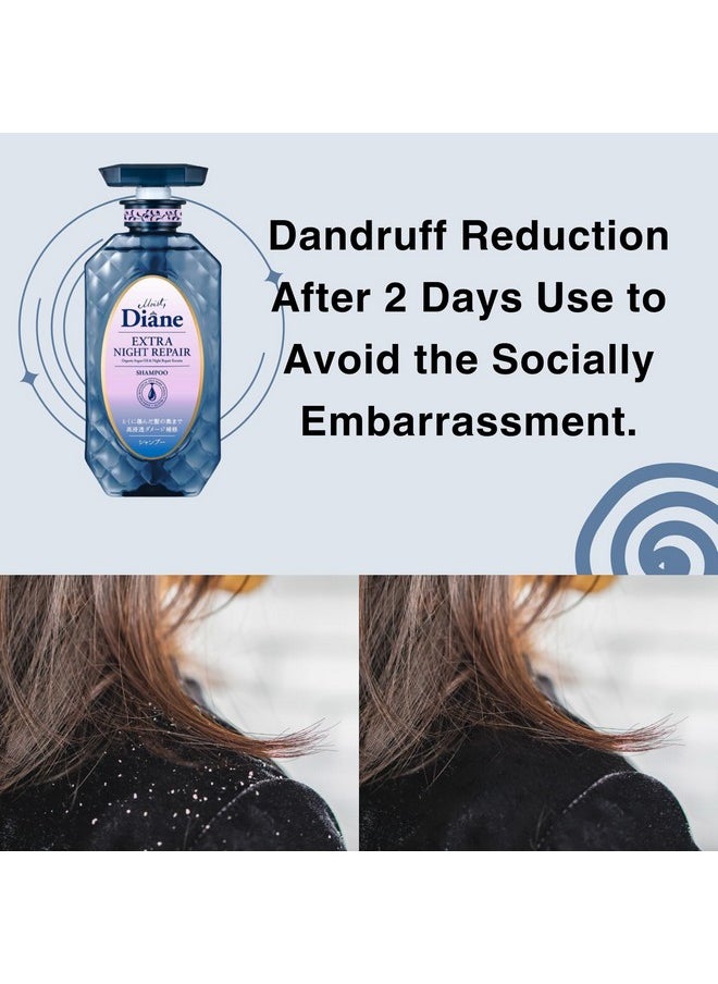 Hair Shampoo And Conditioner Set For Women& Men, Natural Keratin Protein Haircare, Japanese Hydrating Moisturizing Hair& Scalp Hair Care Set, Silicone & Sulfate Free, Extra Night Repair