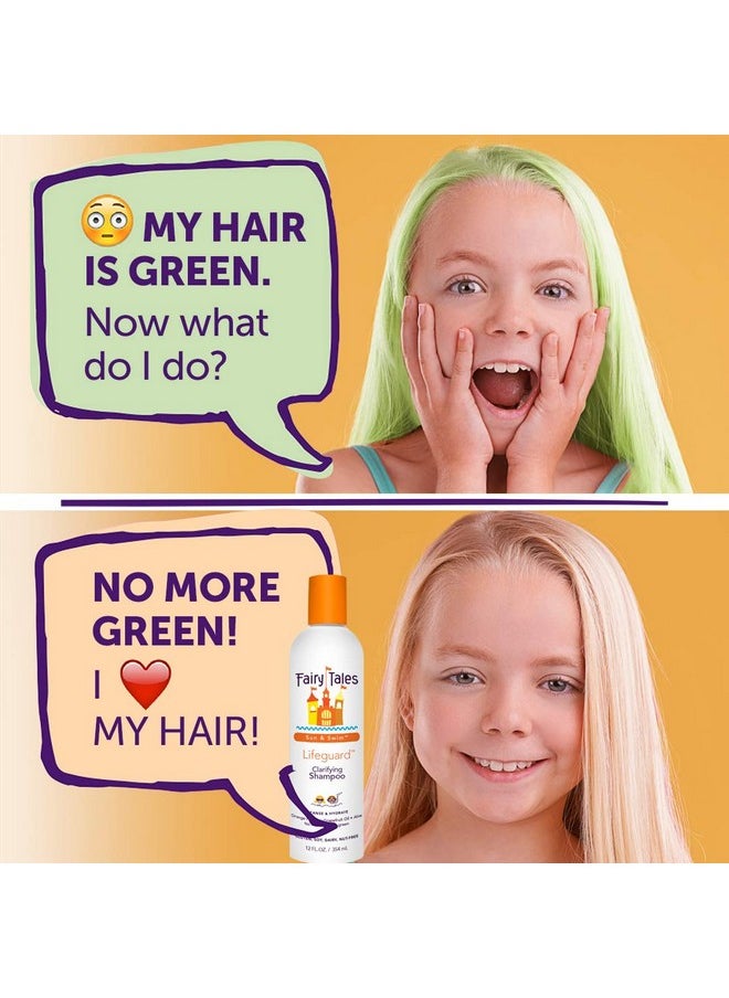 Swim Shampoo And Conditioner 32Oz For Kids - Chlorine Removal, Made With Natural Ingredients In The Usa, No Parabens, Sulfates Or Synthetic Dyes