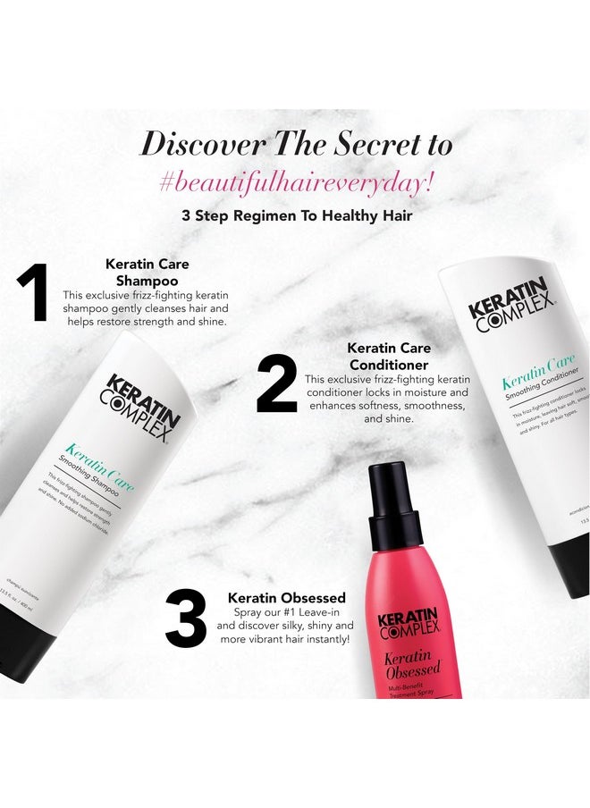 - Keratin Care Retail Kit - Keratin Care Shampoo & Conditioner 13.8 Oz Each & 5 Fl Oz Keratin Obsessed