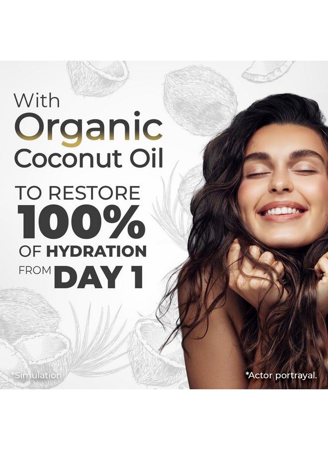 Ultra Moisturizing, Royal Jelly & Organic Coconut Oil Shampoo + Conditioner Set - Deep Hydration For Dry Hair, Anti Hair Loss, 14 Fl Oz Each