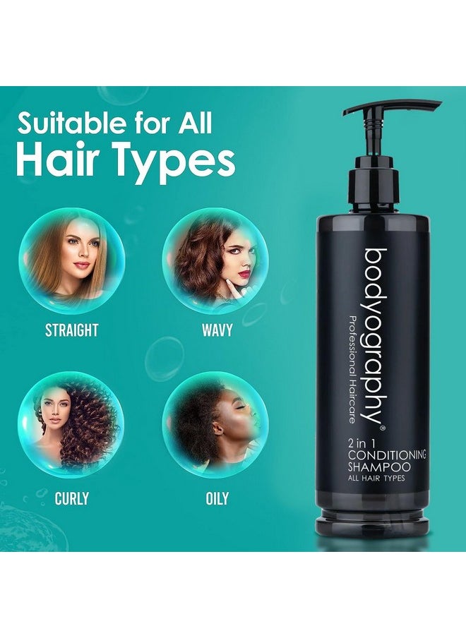 Bodyography Pump Bottle 2 In 1 Conditioning Shampoo - Hair Conditioner For All Hair Type