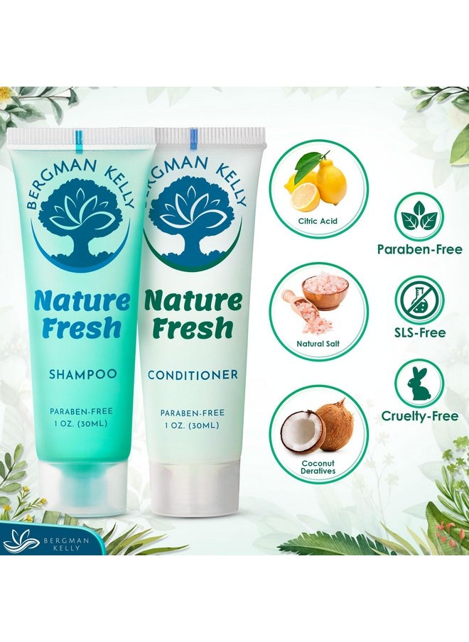 - Travel Shampoo And Conditioner Set - 1 Fl Oz, 100 Pieces, Nature Fresh - Delight Your Guests With Refreshing & Soothing Hotel Toiletries And Guest Hospitality In Bulk