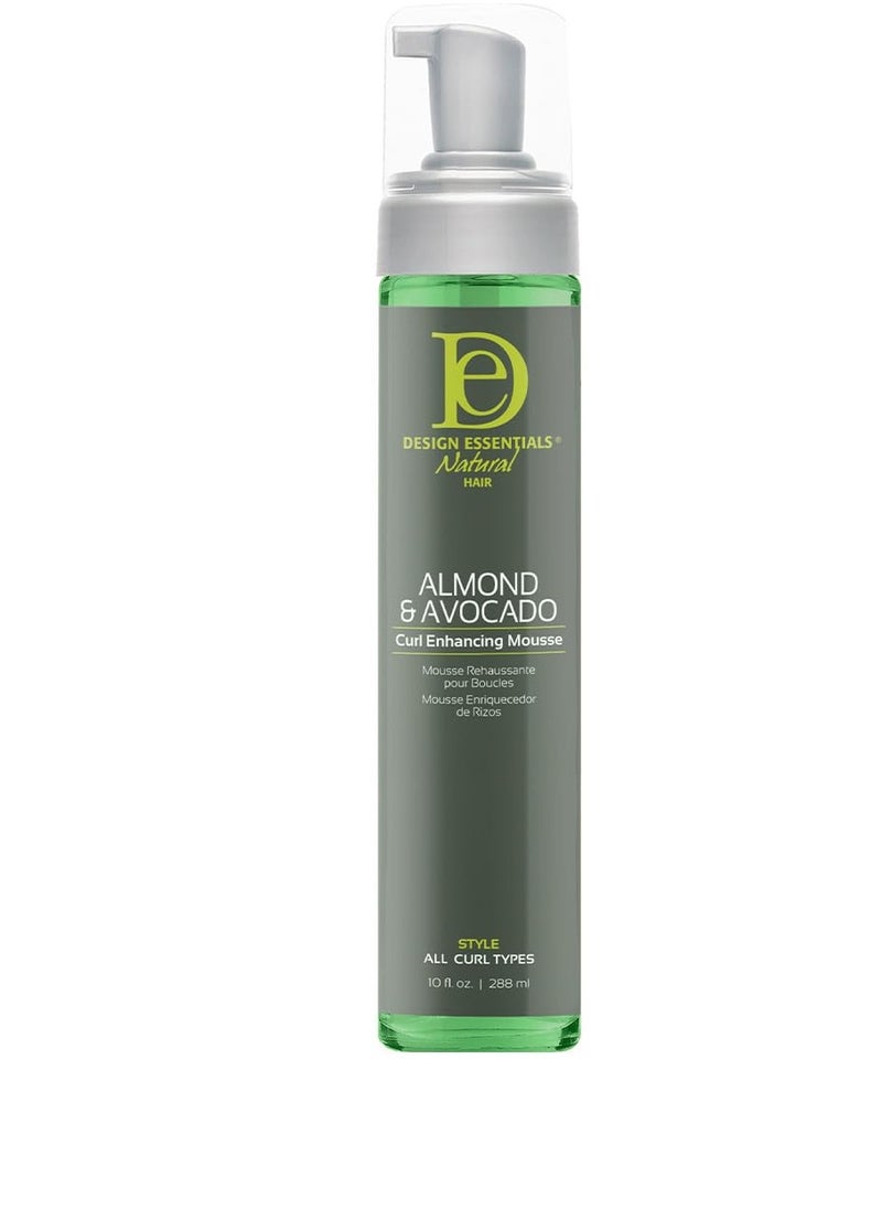 Design Essentials Curl Enhancing Mousse, Almond and Avocado Collection,10 Ounce