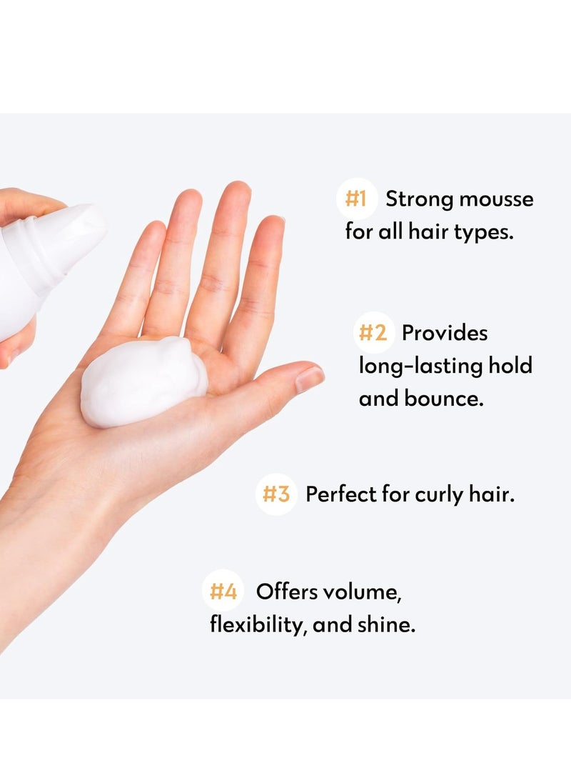 No nothing Very Sensitive Strong Hair Volumizing Mousse - Hypoallergenic, Unscented, Free from Fragrance, Paraben, Alcohol and Gluten, Soy-Free, 6.8 oz