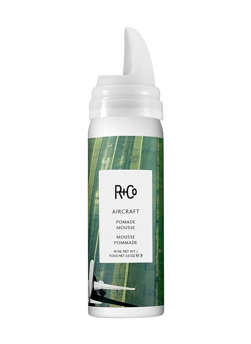 R+Co Aircraft Pomade Mousse | Mousse For Body, Shape + Second-Day Texture | Vegan + Cruelty-Free |