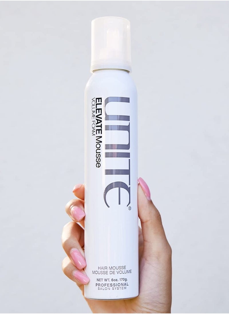 UNITE Hair ELEVATE Mousse - Volumizing Foam, 6 Oz (Pack of 1)