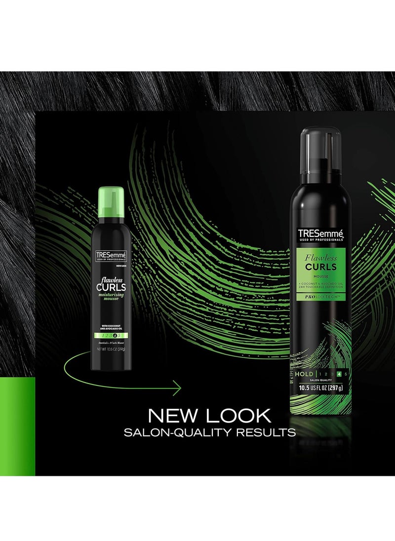 TRESemmé Flawless Curls Pack of 6 Nourishing Mousse With Coconut and Avocado Oil 10.5 oz