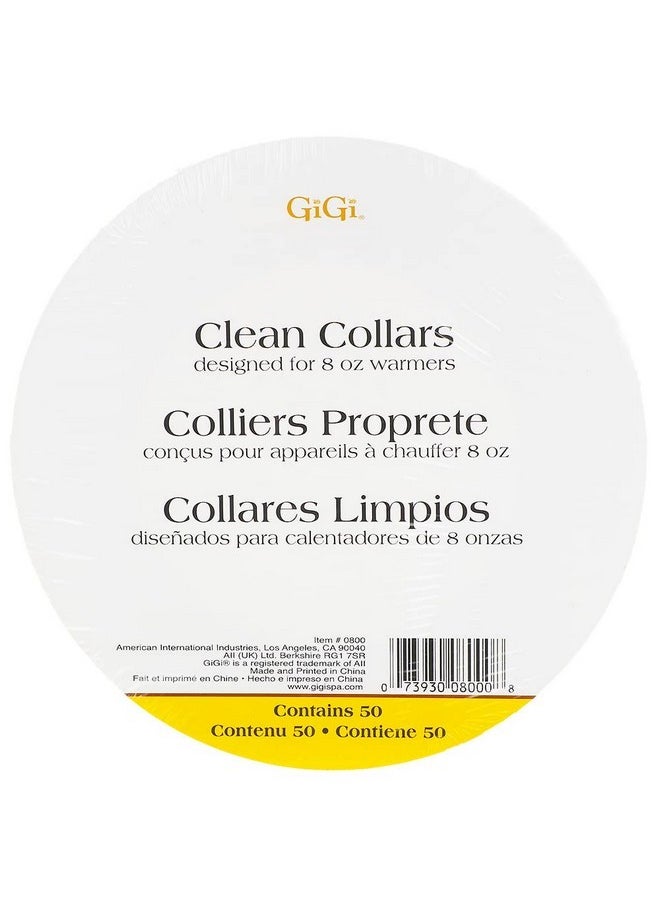 Clean Collars For Wax Warmers, Paper Protectors For 8 Oz Warmers, 50 Ct, 1-Pack